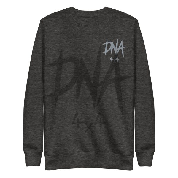 unisex-premium-sweatshirt-charcoal-heather-front-645e10190f516.jpg DNA4x4 Embroidered Premium Sweatshirt