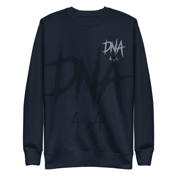 unisex-premium-sweatshirt-navy-blazer-front-645e10190f08e.jpg DNA4x4 Embroidered Premium Sweatshirt