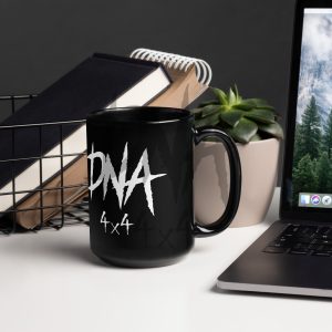 DNA4x4 Black Glossy Mug