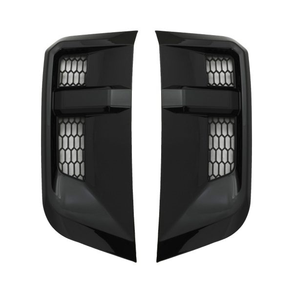 Predator4x4 Gloss Black Side Vents To Fit Land Rover Defender 90 110 130 L663 2020+