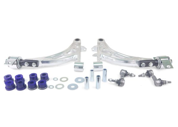 ALOY0020K SUBARU IMPREZA 2000-2008 | IMPREZA WRX GD SEDAN - Alloy Lower Control Arm Assembly - Includes Anti Lift Bushes in Rear Alloy Bracket