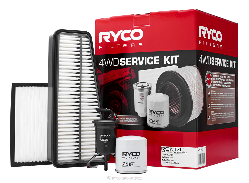 RYCO SERVICE KIT for TOYOTA/LAND CRUISER/2003 - 2009/1GR-FE