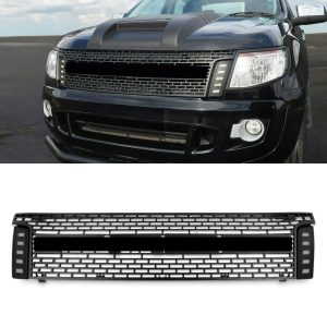 Ford Ranger T6 12-14 Matte Black LED Light Grille