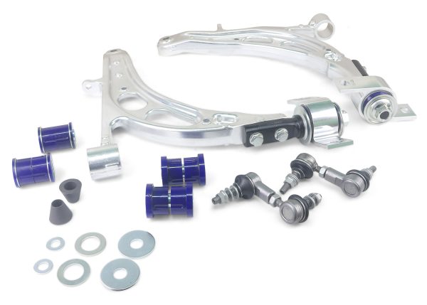 SUBARU IMPREZA 2000-2008 | IMPREZA WRX GD SEDAN - Alloy Lower Control Arm Assembly - Includes Anti Lift Bushes in Rear Alloy Bracket