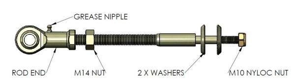 NISSAN PATROL 1988-1997 | PATROL GQ Y60 WAGON - Sway Bar Link - Heavy Duty Extended - Image 2
