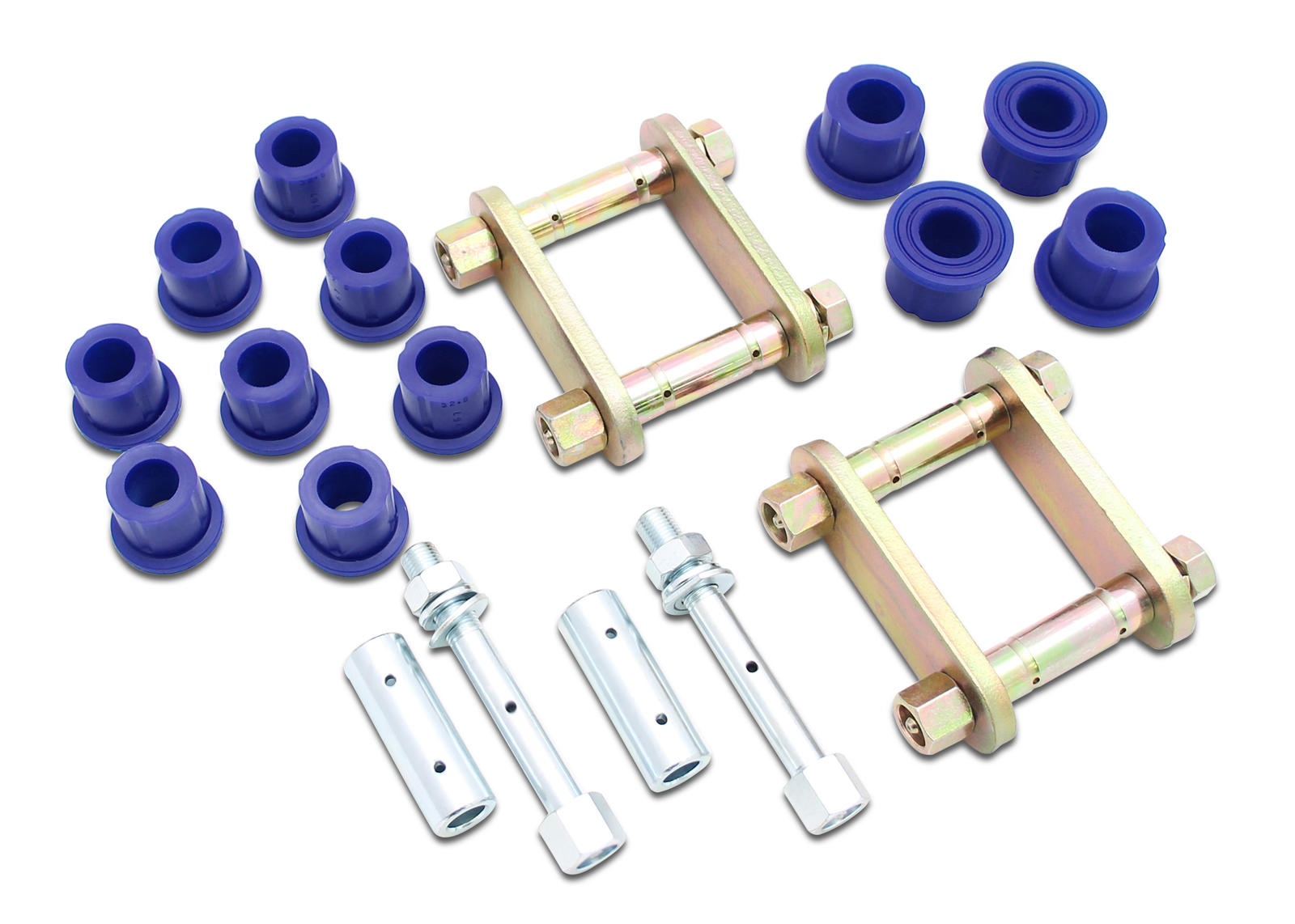 NISSAN NAVARA NP300 2015-ON | NAVARA D23, NP300 SINGLE & KING CAB 4WD (LEAF REAR) - Greasable Shackle and Bushing Kit
