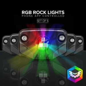 STEDI Surface LED Rock Lights - RGB (Set of 6)