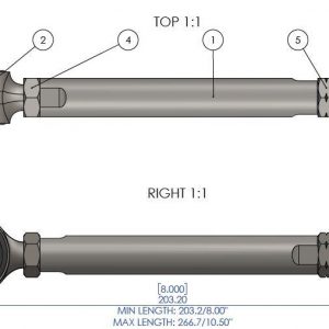 JEEP WRANGLER 2007-2018 | WRANGLER JK - Sway Bar Link - Heavy Duty Extended