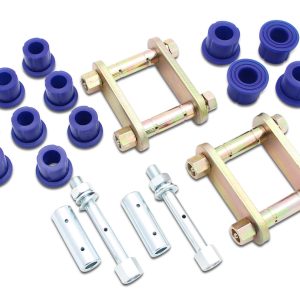NISSAN NAVARA NP300 2015-ON | NAVARA D23, NP300 SINGLE & KING CAB 4WD (LEAF REAR) - Greasable Shackle and Bushing Kit