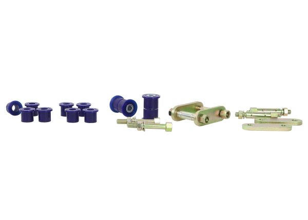 NISSAN NAVARA 2015-ON | NAVARA D23, NP300 SINGLE & KING CAB 4WD (LEAF REAR) - Greasable Shackle and Bushing Kit