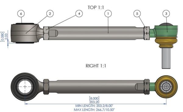 JEEP WRANGLER 2007-2018 | WRANGLER JK - Sway Bar Link - Heavy Duty Extended