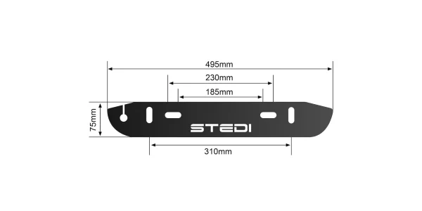 STEDI Number Plate Mounting Bracket