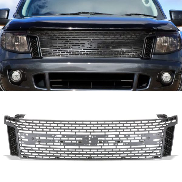 Ford Ranger T6 11-15 Matte Black Grille