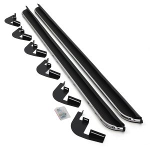 SMSS004-01.jpg Maxus T90 EV 2022+ Black and Silver Side Steps