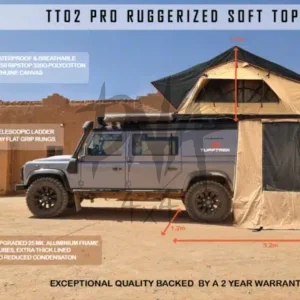 TUFF-TREK ® PRO-Ruggedised 1.4m Soft Top Tent + Optional annex Room