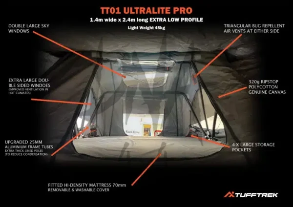 NEW TT-01 1.4m Soft Top Tent Ultralite Plus