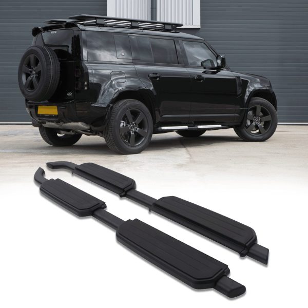Predator 4x4 Black Side Steps To Fit Land Rover Defender 110 L663 2020+