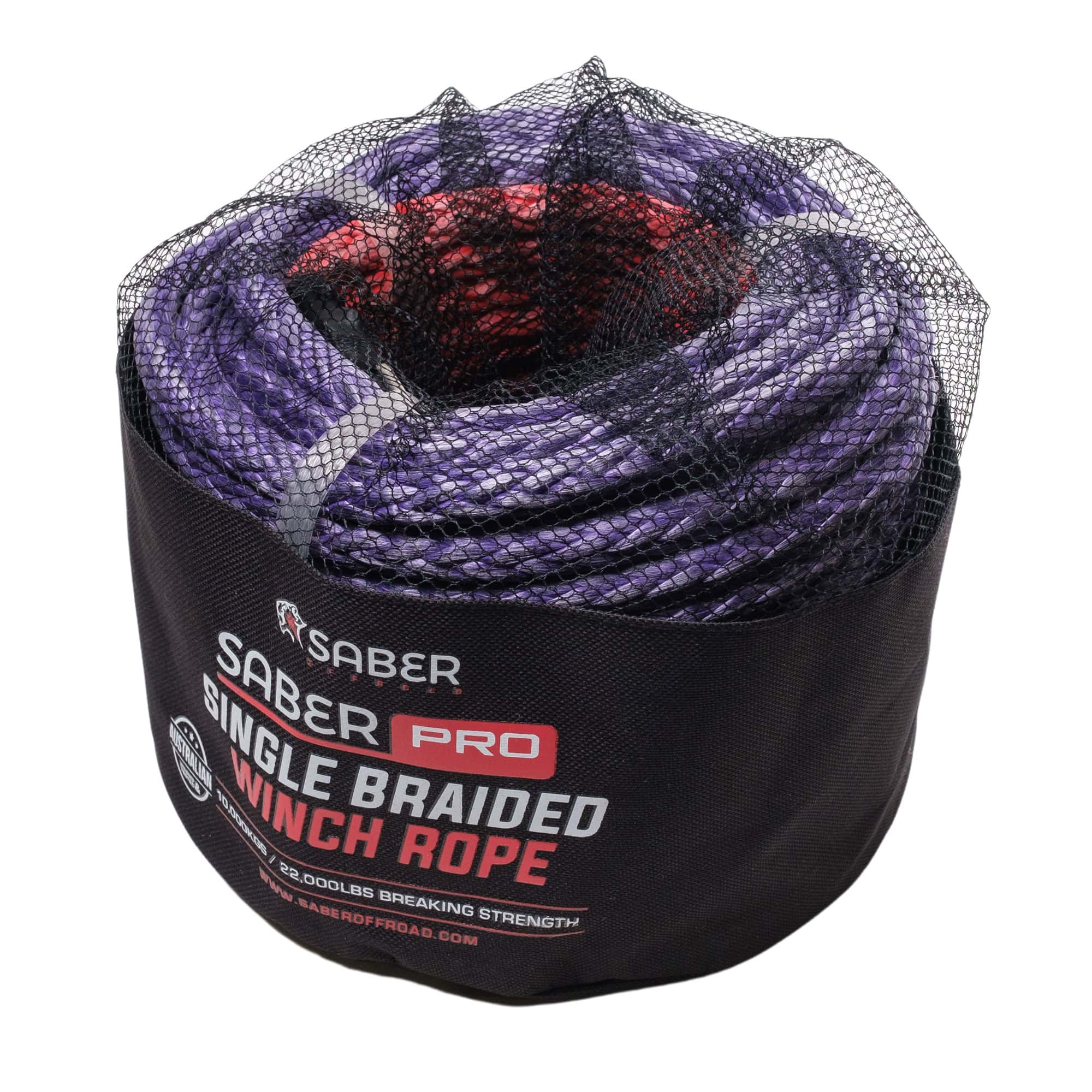 SaberPro® Double Braided 30M Winch Rope (blue) - Image 2