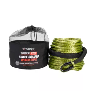 SaberPro® Single Braided Winch Rope – 9,500KG – 30M