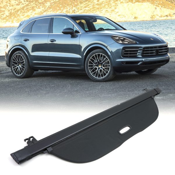 Porsche Cayenne MK2 11-18 Black Retractable Roller Parcel Shelf