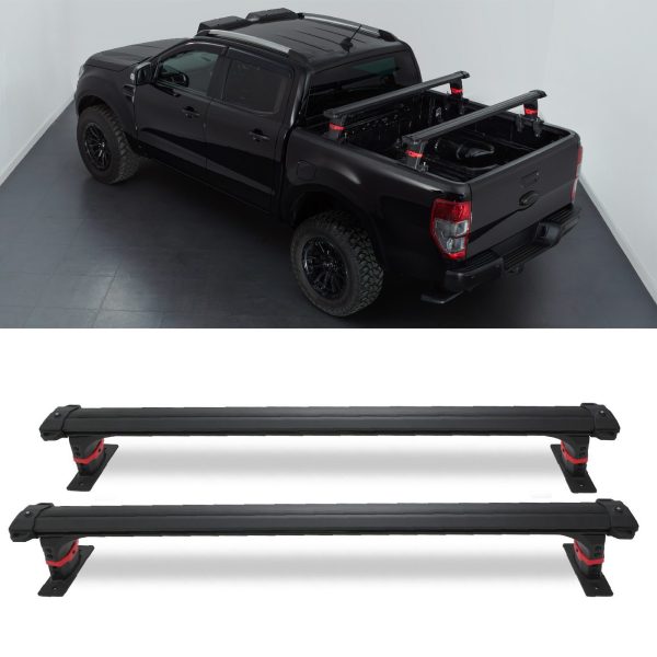 50-50-3-6.jpg VW Amarok MK2 2023+ Heavy Duty 200kg Truck Bed Rail Cross Bars