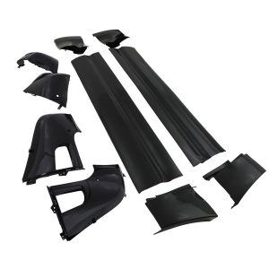 Predator4x4 Gloss Black Side Moulding Body Kit to Fit Land Rover Defender 90 L663 20+