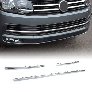 DLGT002-01-50-50.jpg VW Transporter T6 16-19 3 Piece Chrome Front Bumper Grille Trim