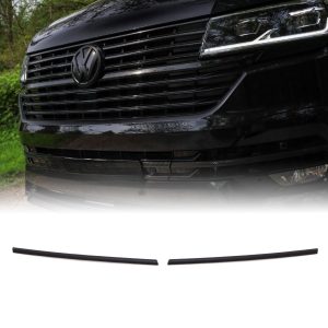 dlgt006-01-5050.jpg VW Transporter T6.1 19-24 Matte Black 2 Piece Short Grille Trims