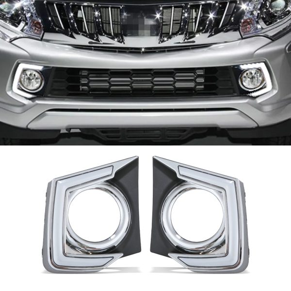 HMFL002-01-50-50.jpg Mitsubishi L200 Triton Series 5 15-19 LED DRL & Fog Light Surround