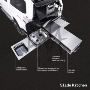 ARB Outback Drawer System with Slide-Out Kitchen Ford Ranger Mk8 (2023 Onwards) Double Cab