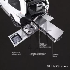 ARB Outback Drawer System with Slide-Out Kitchen Ford Ranger Mk8 (2023 Onwards) Double Cab