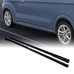 VW Transporter T7 LWB 25+ Gloss Black Side Skirts