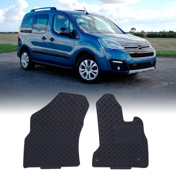 Citroen Berlingo MK2 08-17 Black Floor Mats Set