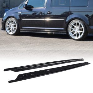Volkswagen Caddy MK5 LWB 2020+ Gloss Black Side Skirts