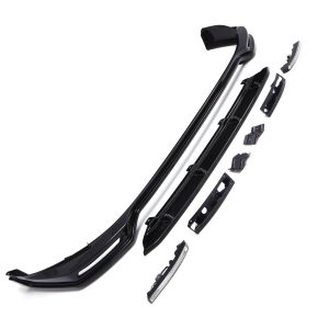 Ford Transit Custom MK2 24+ Gloss Black Front Bumper Lower Splitter with DRLs
