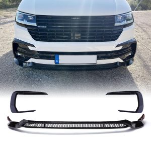 SHFL022-01.5-1.jpg VW Transporter T6.1 19–24 Gloss Black Front Splitter ABS Style