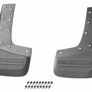 Ford Rear Moulded Black Splash Guards With Embossed Ford Performance Logo Kit Of Two For Ranger Raptor 3.0