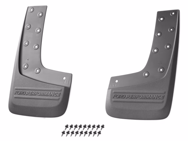 ford-performance-logo-ranger-raptor-rear-splash-guards-black-molded-2024-2025-r1wz-16a550-da-r1wz16a550da-4-1.avif Ford Rear Moulded Black Splash Guards With Embossed Ford Performance Logo Kit Of Two For Ranger Raptor 3.0