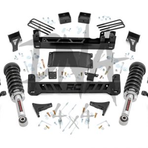 Nissan Navara 6″ Lift Kit with lifted front struts (05-15 D40 models) by Rough Country.