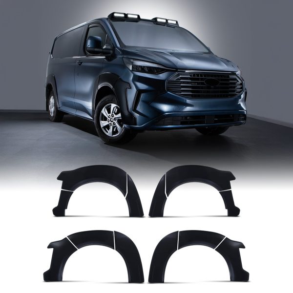 Ford Transit Custom MK2 SWB 23+ Gloss Black Wheel Arches