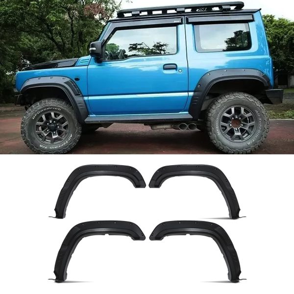 TSFF025-01.5.jpg Suzuki Jimny JB74 2018+ Matt Black Wide Fender Flare Kit