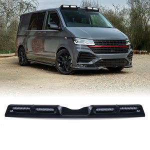 SMRL014-FITTED-01.jpg VW Transporter T6 T6.1 2016-2024 Gloss Black Quad Roof Mounted LED Light