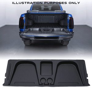 50-50-1-1-2.jpg Ford Ranger T6 T7 T8 11-22 Black Tailgate Seat With Cup Holders