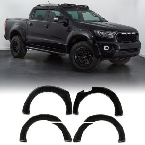 Ford Ranger T8 18-21 55mm Gloss Black Wheel Arches Kit