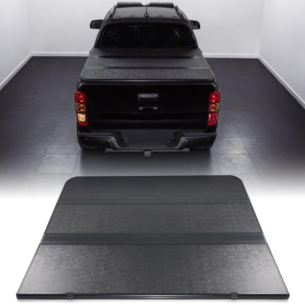 50-50-10-1.jpg Ford Ranger T6 T7 T8 11-22 Tri-Fold Hard Tonneau Truck Bed Cover