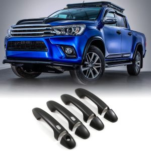 Toyota Hilux Revo 15-21 Black Door Handle Covers