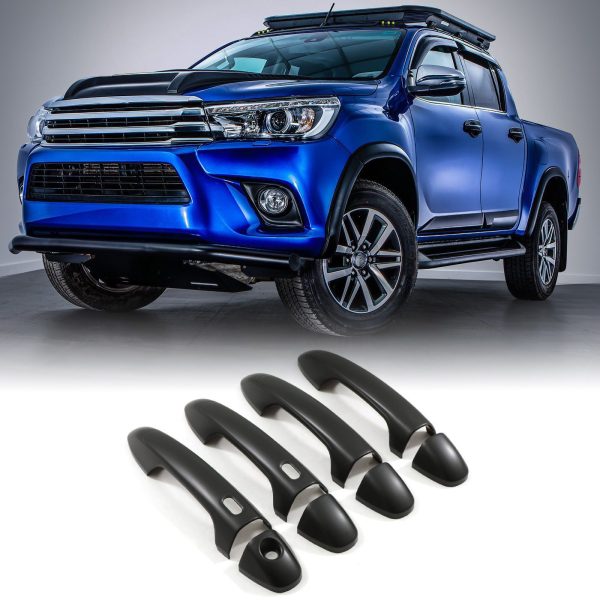 50-50-107.jpg Toyota Hilux Revo 15-21 Black Door Handle Covers