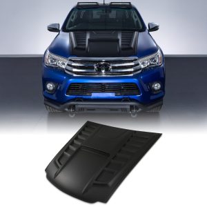Toyota Hilux Revo 15-20 Black Bonnet Scoop