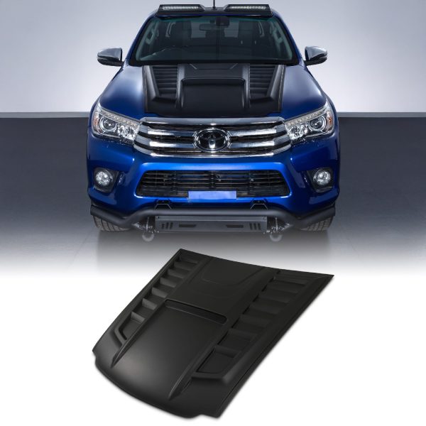 50-50-111.jpg Toyota Hilux Revo 15-20 Black Bonnet Scoop