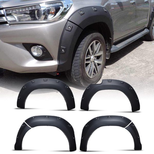 Toyota Hilux Revo 15-18 Black Fender Flare Wide Arch Kit